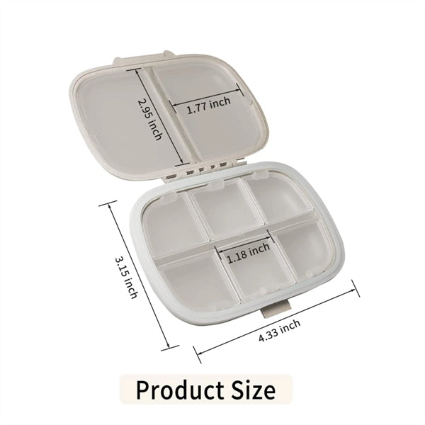 8 Compartments Pill Organizer