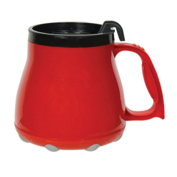 16 Oz. Mug W/ Special Rubber Grip Base & Slider Lid