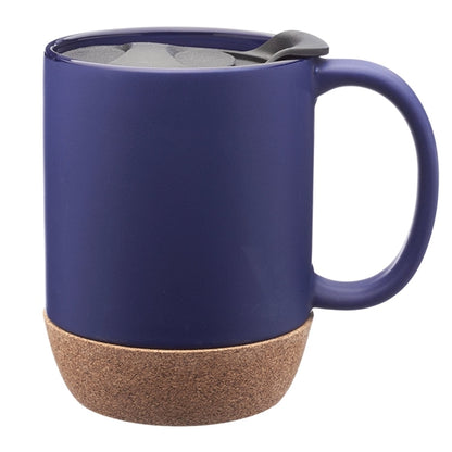 Classic Barista 13 Oz. Cork Bottom Ceramic Mugs