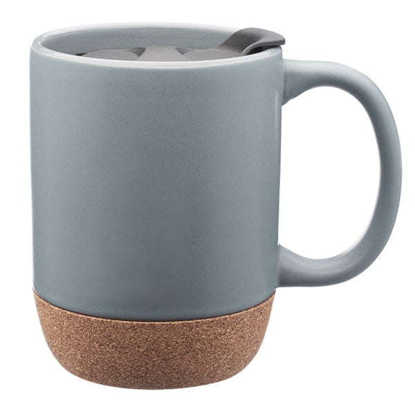 Classic Barista 13 Oz. Cork Bottom Ceramic Mugs