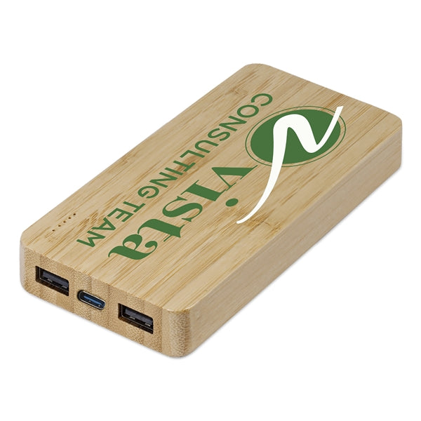 Bay Street Bamboo Wireless Power Bank 10000