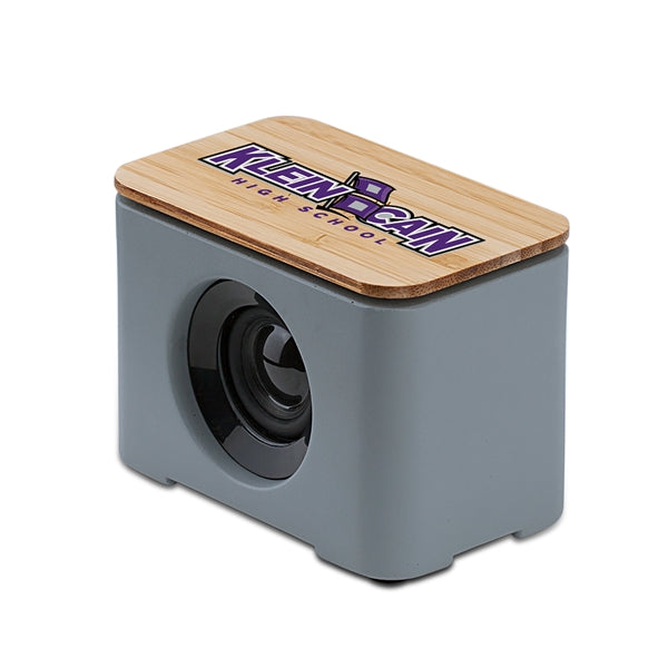 Tulum Eco-Friendly Cement & Bamboo Speaker/Wireless Charger