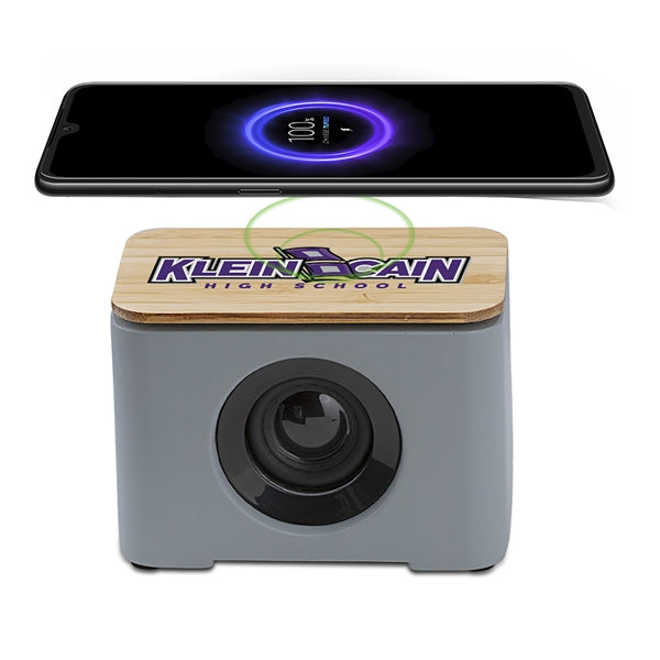 Tulum Eco-Friendly Cement & Bamboo Speaker/Wireless Charger