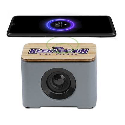 Tulum Eco-Friendly Cement & Bamboo Speaker/Wireless Charger