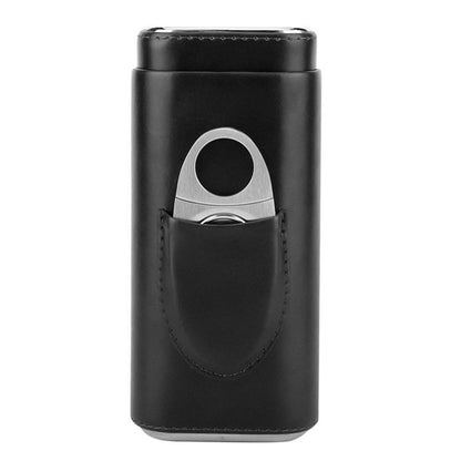 Leather Cigar Case with Cutter