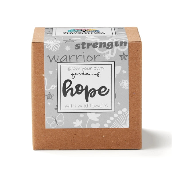 Gray Garden of Hope Seed Planter Kit in Kraft Box