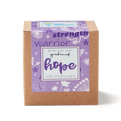 Purple Garden of Hope Seed Planter Kit in Kraft Box