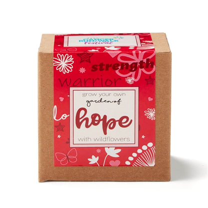 Red Garden of Hope Seed Planter Kit in Kraft Box