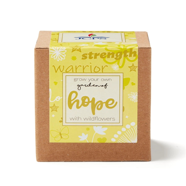 Yellow Garden of Hope Seed Planter Kit in Kraft Box