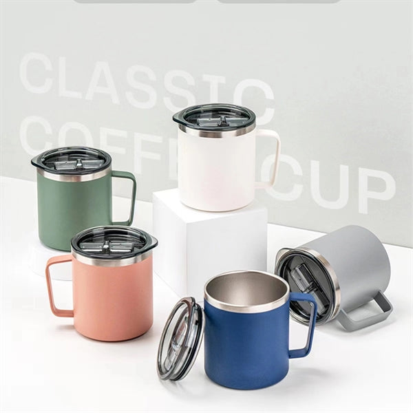 Stainless Steel With Lid Mug