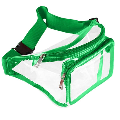 Rock'it 3-Day Clear Fanny Pack w/ Three Zipper Pockets