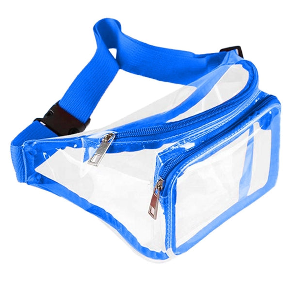 Rock'it 3-Day Clear Fanny Pack w/ Three Zipper Pockets