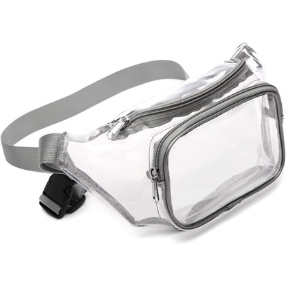 Rock'it 3-Day Clear Fanny Pack w/ Three Zipper Pockets
