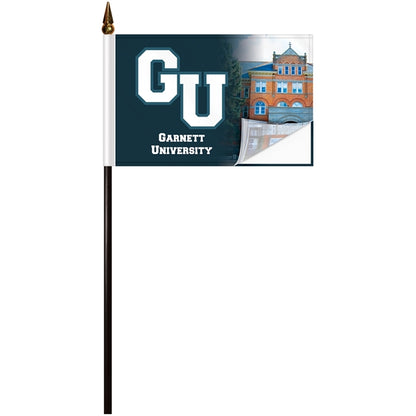 4" x 6" Stick Flag with Plastic Liner