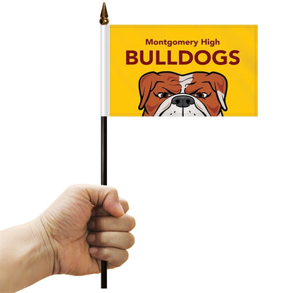 4" x 6" Stick Flag with Plastic Liner