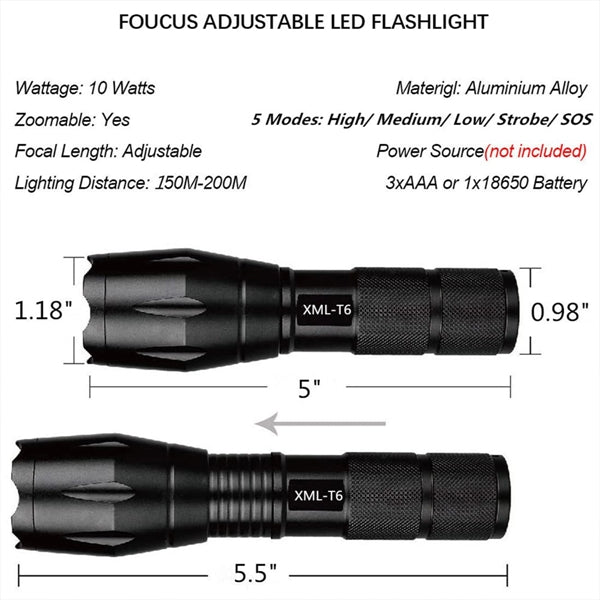 Tactical Flashlight Torch