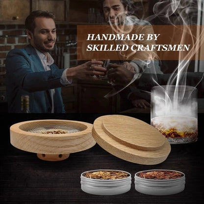 Cocktail Smoker Kit with Torch Whiskey with Ice Wine Stone