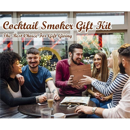 Cocktail Smoker Kit with Torch Whiskey with Ice Wine Stone