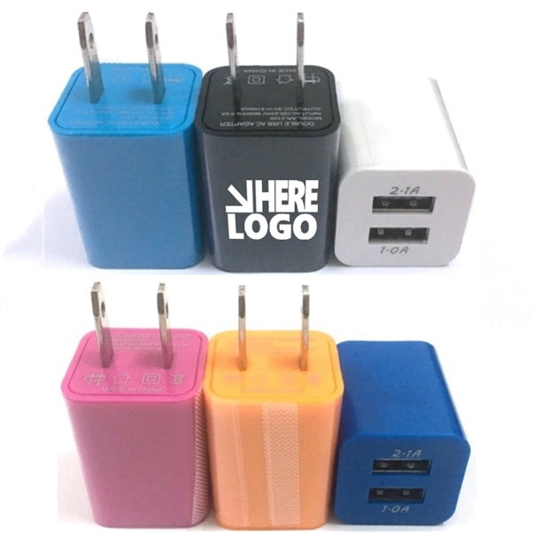 MOQ 50 2 Dual USB Charger Adapter