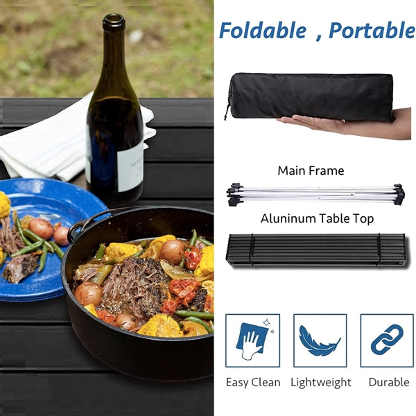 Portable Folding Camping Table  22''*16.1''*16.1''