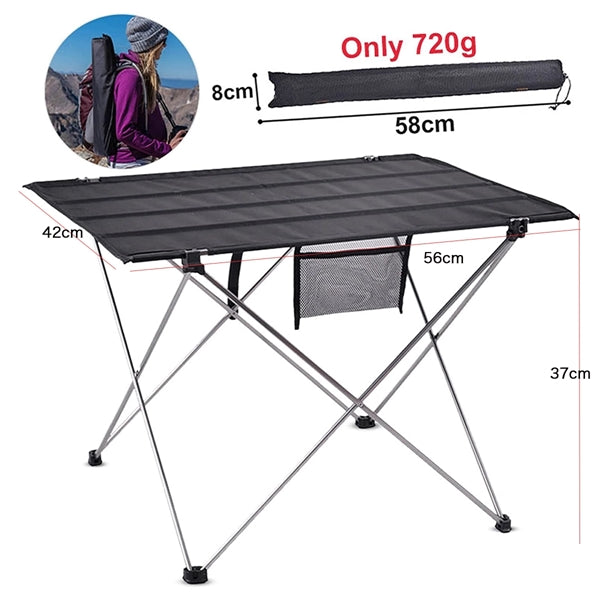 Portable Folding Camping Table 22''*16.5'*14.6''