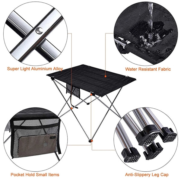 Portable Folding Camping Table 22''*16.5'*14.6''