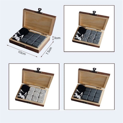 Whiskey Stone Gift Set, 9 Granite Whisky Rocks