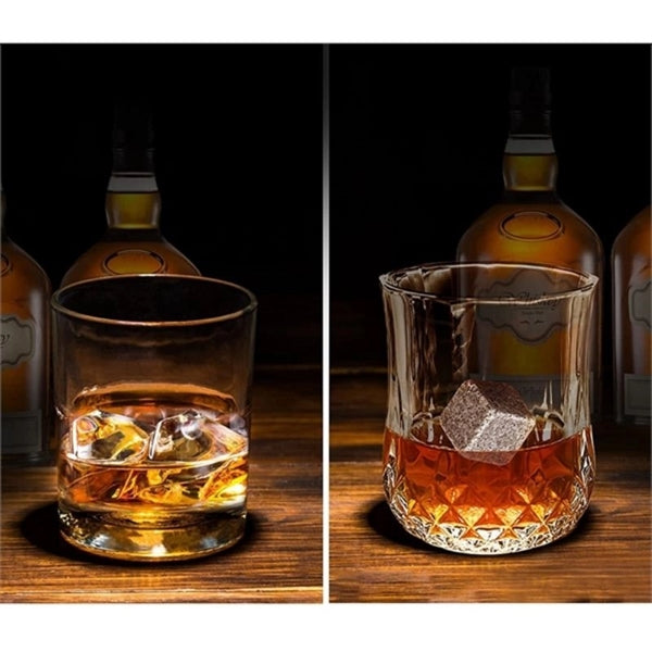 Whiskey Stone Gift Set, 9 Granite Whisky Rocks