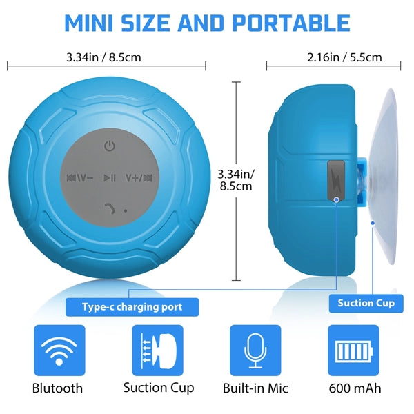 Waterproof Bluetooth Shower Speaker