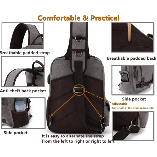 Canvas Messenger Bag