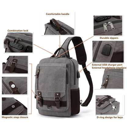 Canvas Messenger Bag