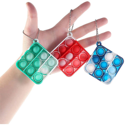 Pop It Fidget Toy with Chain