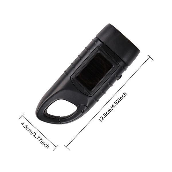 Hand Crank Solar Powered Flashlight