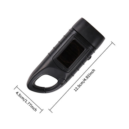 Hand Crank Solar Powered Flashlight