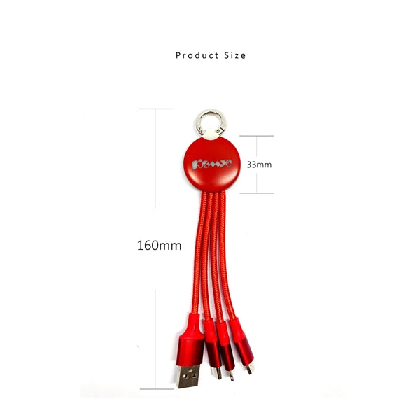 Light-Up Route 3-In-1 Charging Cable