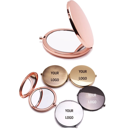 Round Cosmetic Compact Pocket Mirror