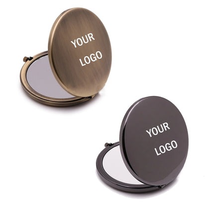Round Cosmetic Compact Pocket Mirror