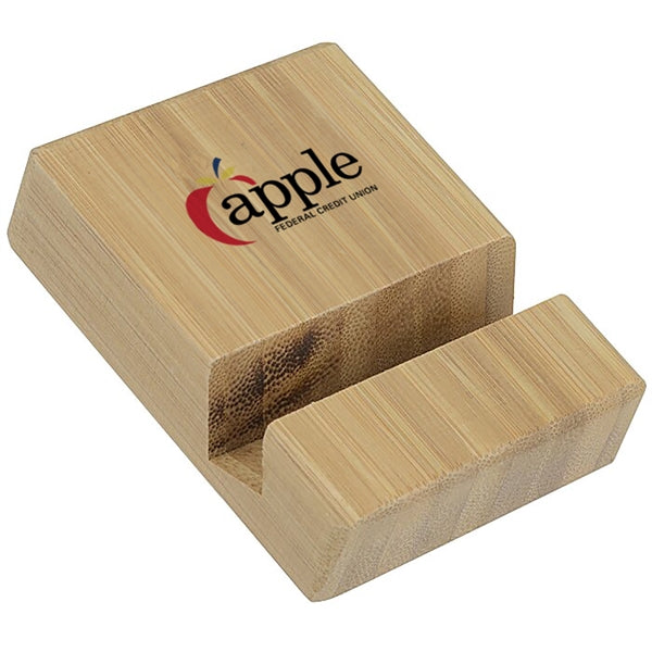 Bamboo Block Phone Stand