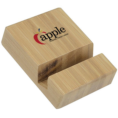Bamboo Block Phone Stand