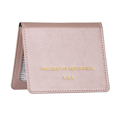 PU Leather Vaccination Card Protector