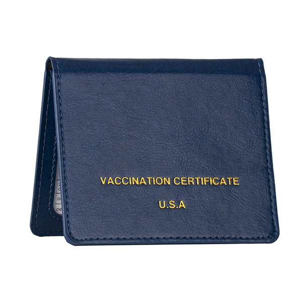 PU Leather Vaccination Card Protector