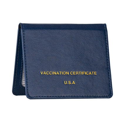 PU Leather Vaccination Card Protector