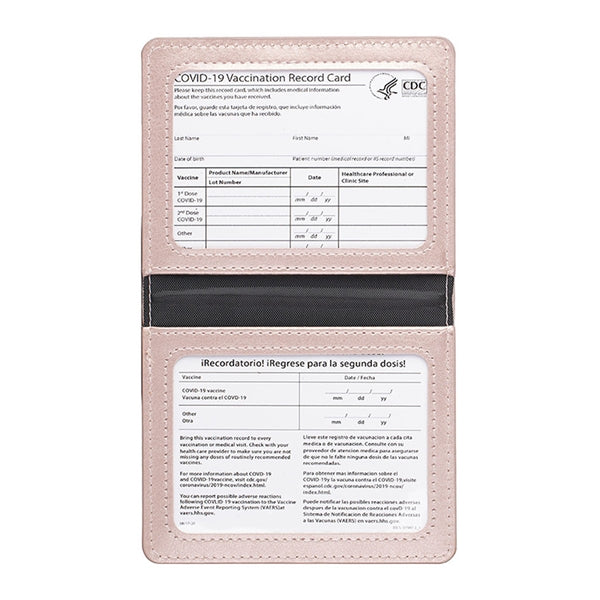 PU Leather Vaccination Card Protector