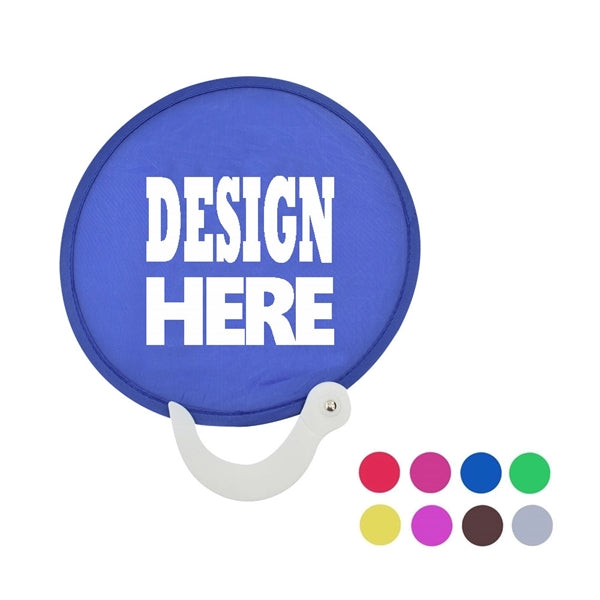 Flying Disc Folding Fan with handle