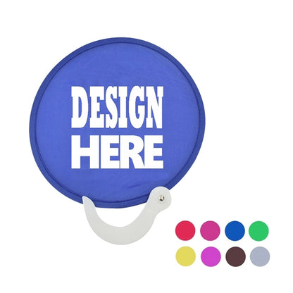 Flying Disc Folding Fan with handle