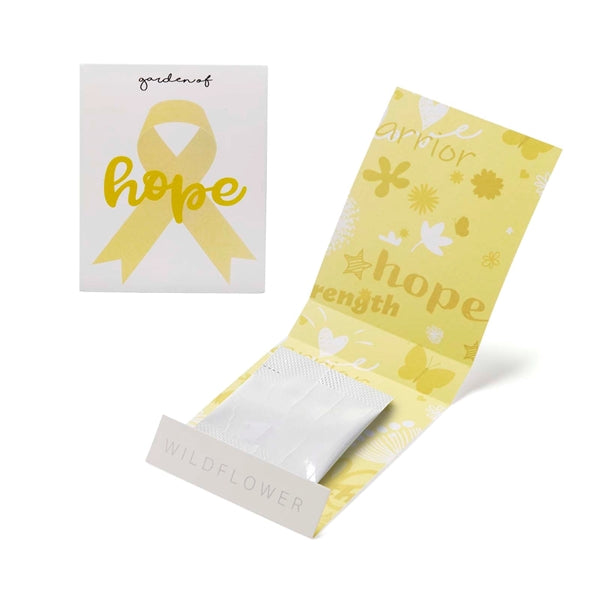 Yellow Ribbon Garden of Hope Seed Matchbook