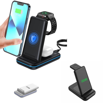 Foldable 3-in-1 Wireless Charging Station