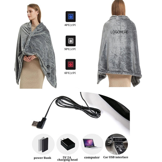 USB Heated Fleece Blanket