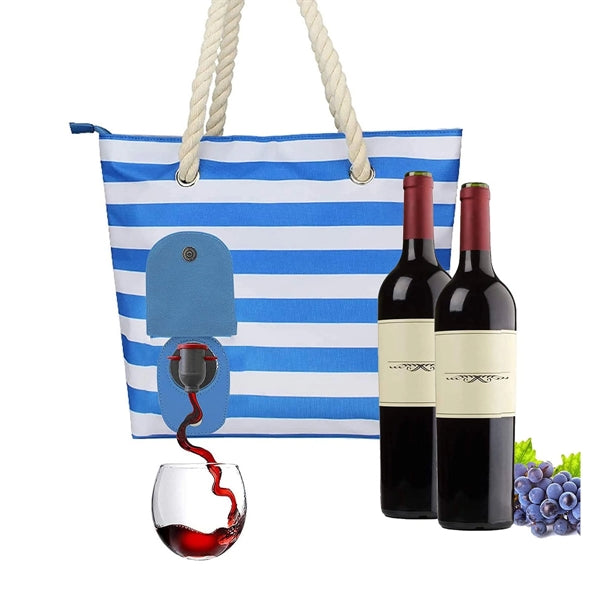 Beach Wine Purse Tote Bag