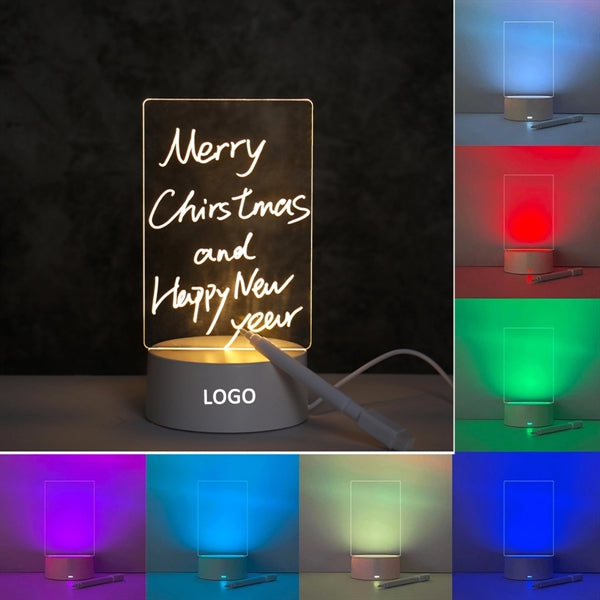 LED Acrylic Erase Board With Light